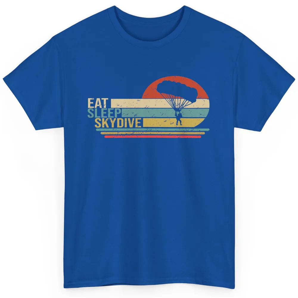 Vintage Skydiving Eat Sleep Skydive Parachute Skydiver Gift Classic Unisex T-Shirt