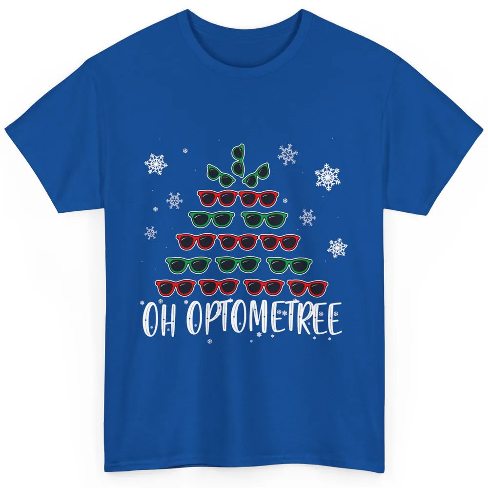Optician Christmas Funny Xmas Tree Eyeglasses Optometrist Classic Unisex T-Shirt