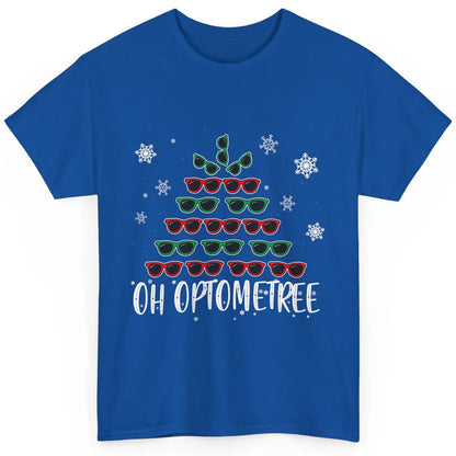 Optician Christmas Funny Xmas Tree Eyeglasses Optometrist Classic Unisex T-Shirt