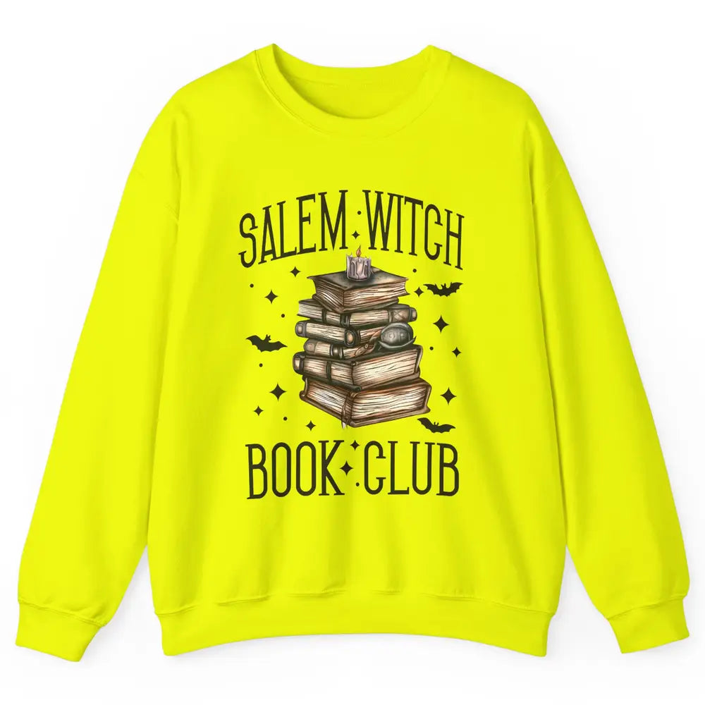 Retro Halloween Salem Witch Book Club Booknerd Reading Lover Unisex Crewneck Sweatshirt