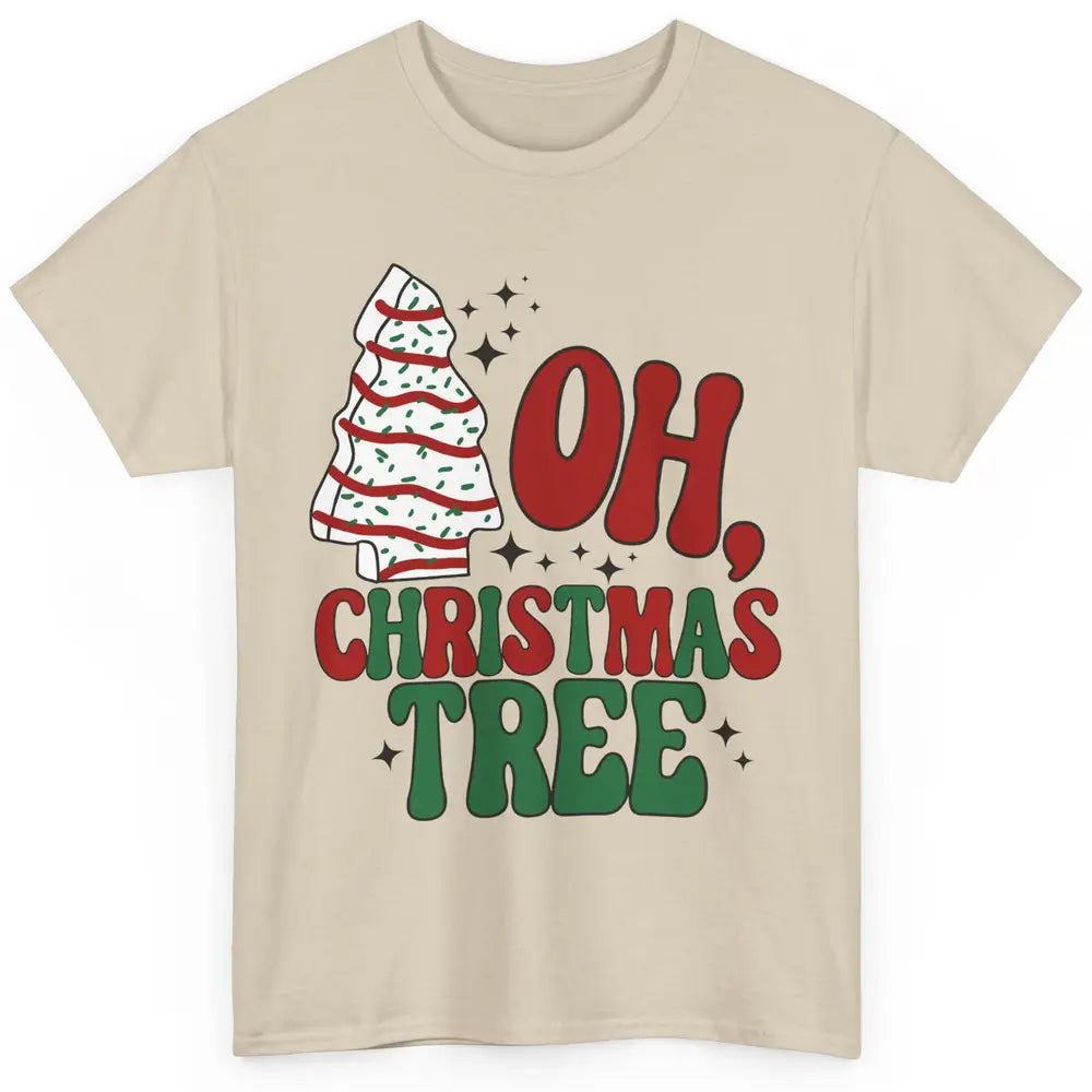 Oh Christmas Tree Cakes Tis The Season Christmas Cake Lovers Classic Unisex T-Shirt