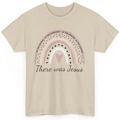 Retro Rainbow In Every Minute There Was Jesus Christian Gift Classic Unisex T-Shirt