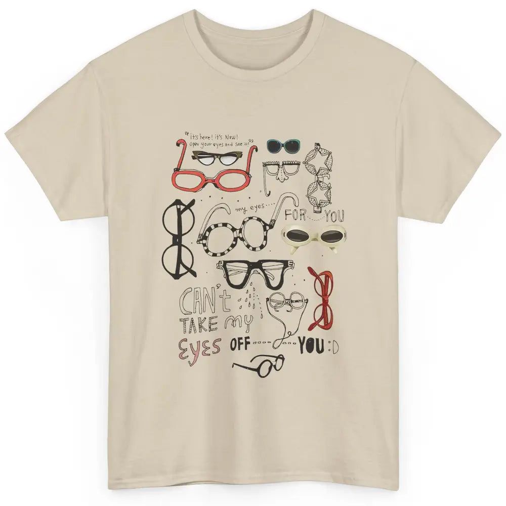 Optometrist Multiple Eyeglasses Hand Drawn Ophthalmologist Classic Unisex T-Shirt