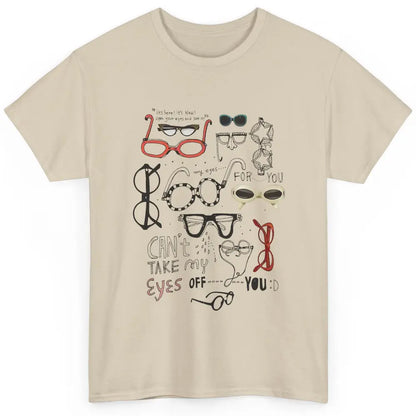 Optometrist Multiple Eyeglasses Hand Drawn Ophthalmologist Classic Unisex T-Shirt