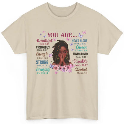 Black Girl God Says I Am Afro Woman Christian Religious Gift Classic Unisex T-Shirt