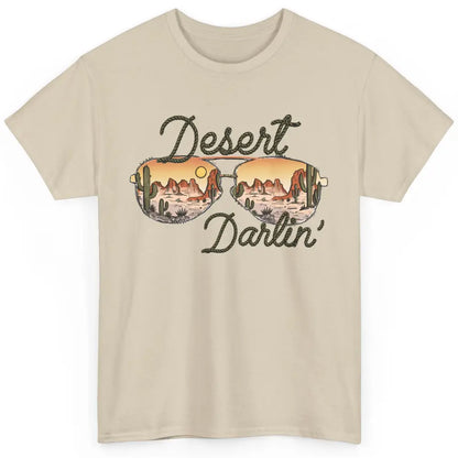 Retro Desert Darling Cactus Glasses Western Country Cowboy Classic Unisex T-Shirt