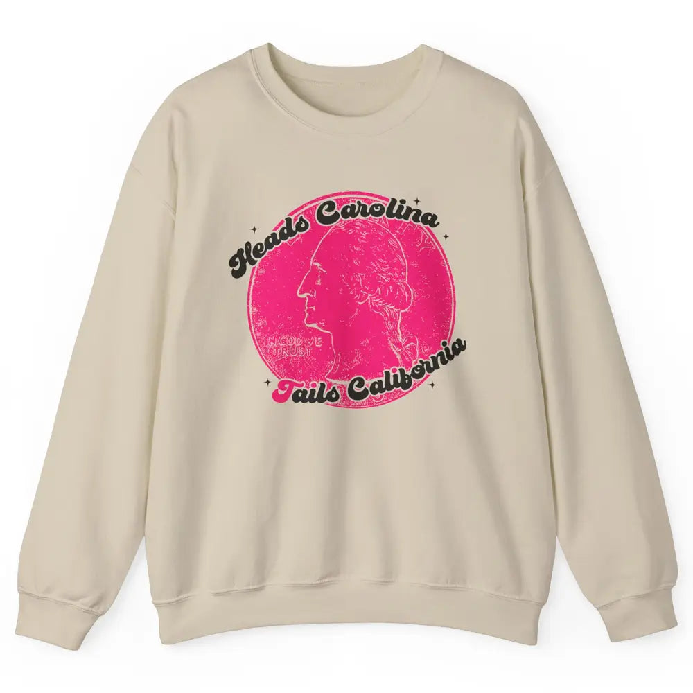 Vintage Heads Carolina Tail California Western Country Unisex Crewneck Sweatshirt