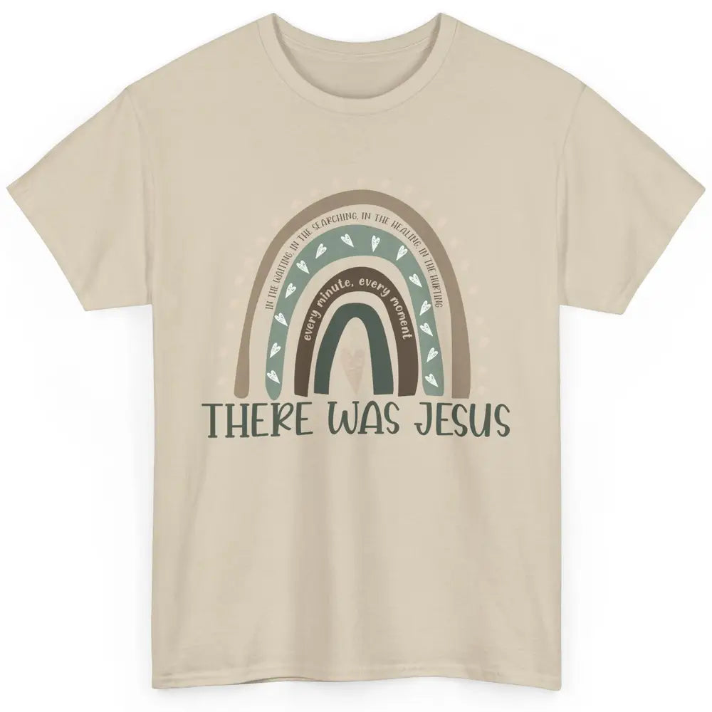 Retro Rainbow In Every Minute There Was Jesus Christian Gift Classic Unisex T-Shirt