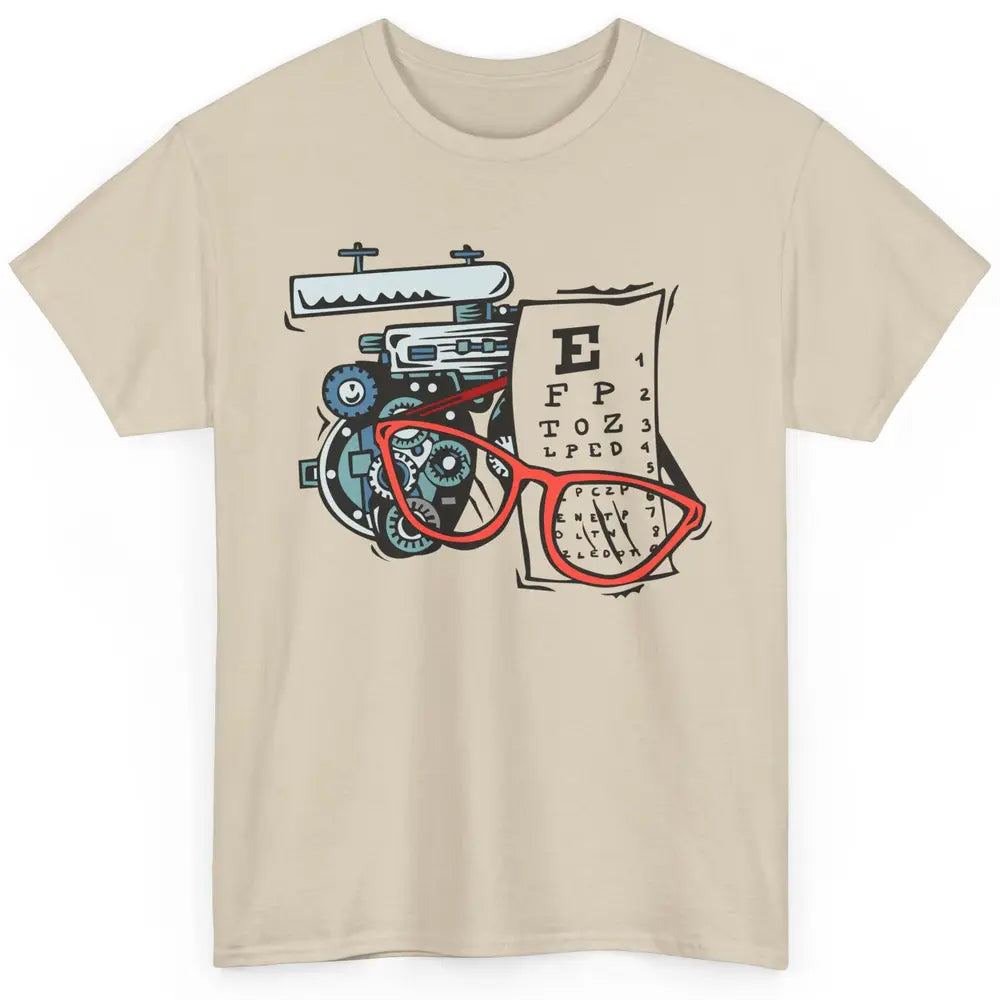 Optometry Tools Phoropter Eyeglasses Ophthalmology Optician Classic Unisex T-Shirt