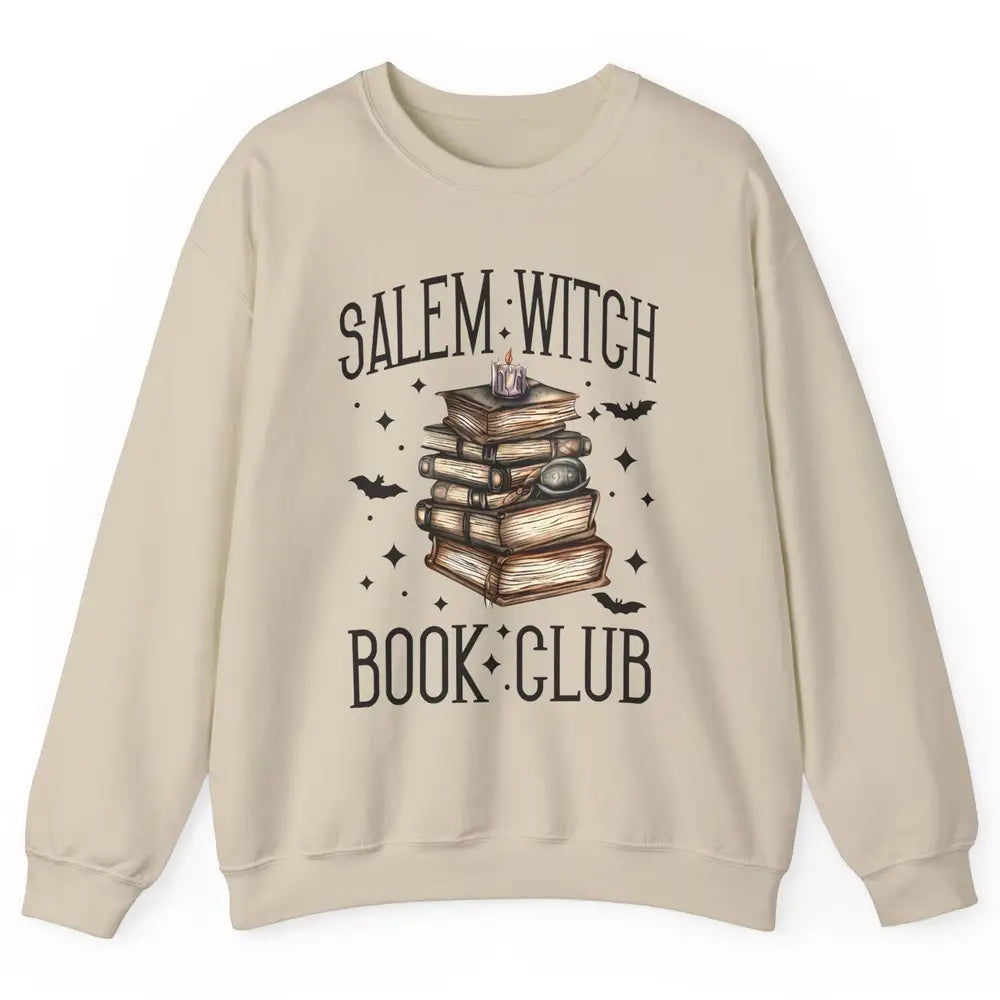Retro Halloween Salem Witch Book Club Booknerd Reading Lover Unisex Crewneck Sweatshirt