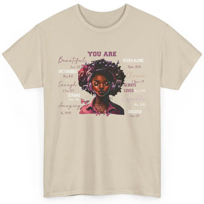 Black Girl Christian God Says I Am Bible Verse Religious Classic Unisex T-Shirt