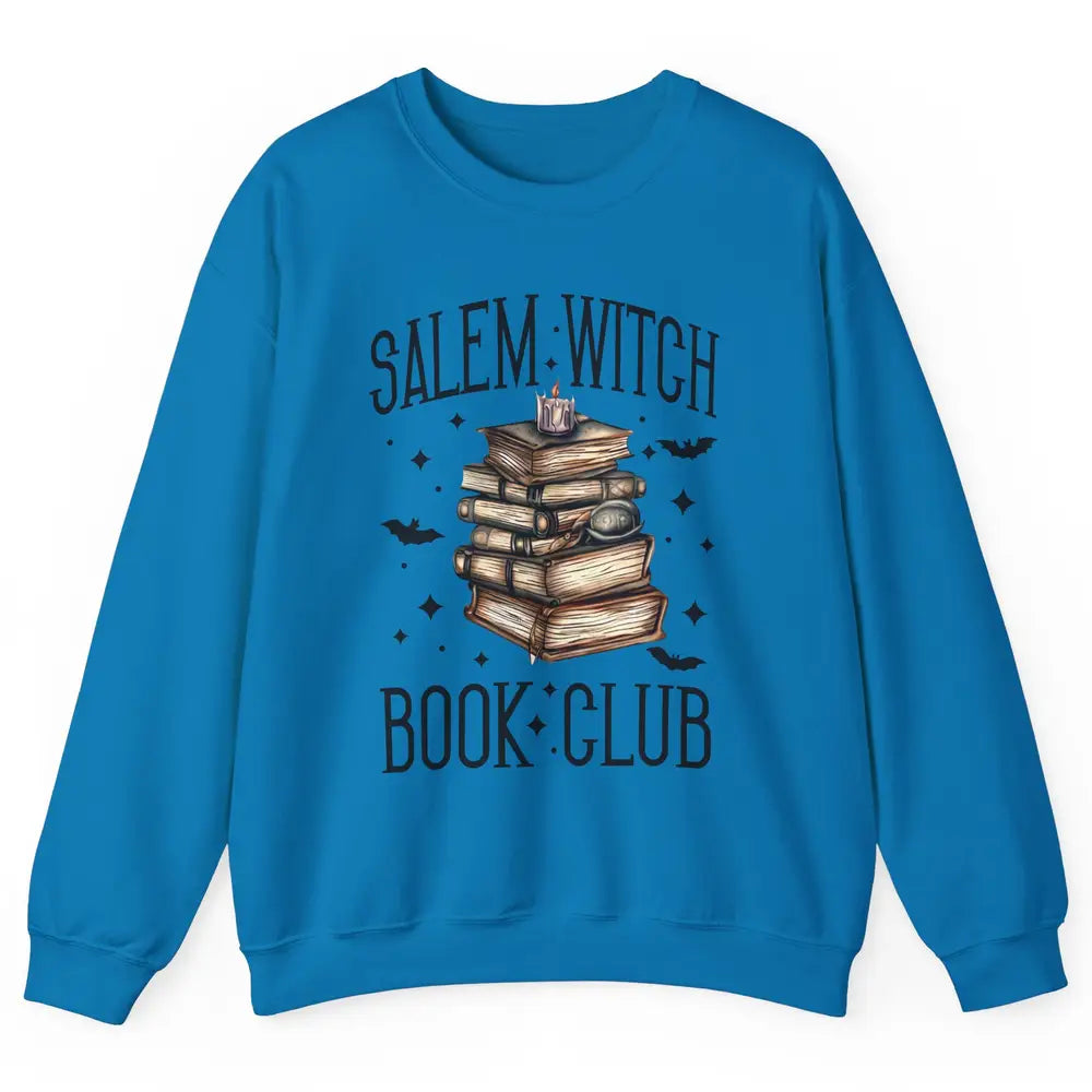 Retro Halloween Salem Witch Book Club Booknerd Reading Lover Unisex Crewneck Sweatshirt