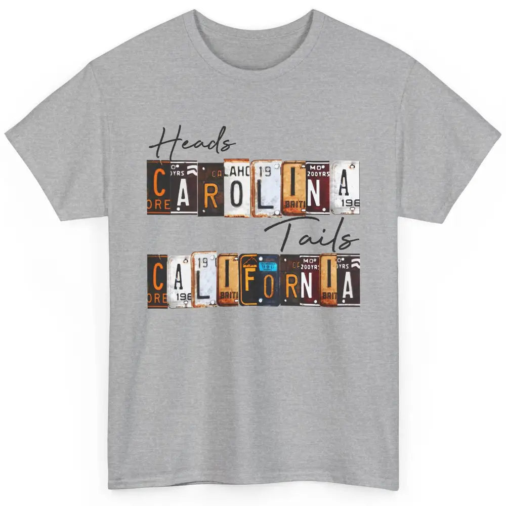Vintage Heads Carolina Tail California Western Country Gift Classic Unisex T-Shirt