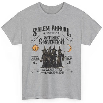 Retro Salem Annual Witches Convention Halloween Witch Magic Classic Unisex T-Shirt