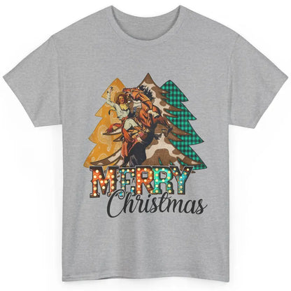 Rodeo Mom Cowgirl Christmas Tree Western Country Cowboy Gift Classic Unisex T-Shirt