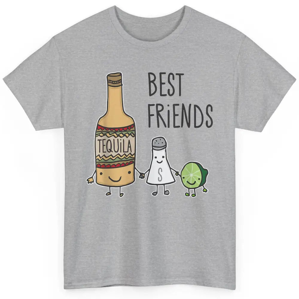 Best Friends Tequila Salt Lime Margarita Drink Wine Pun Joke Classic Unisex T-Shirt