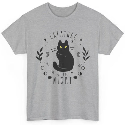 Black Cat Witch Creature Of The Night Halloween Cat Costume Classic Unisex T-Shirt