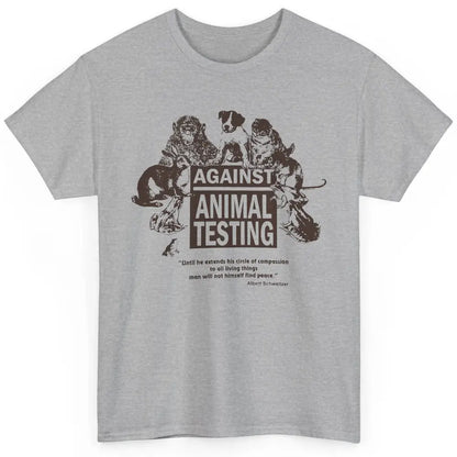 Against Animal Testing Farm Pet Liberation Right Vegan Retro Classic Unisex T-Shirt