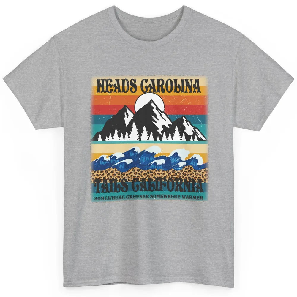 Vintage Heads Carolina Tail California Summer Beach Mountain Classic Unisex T-Shirt