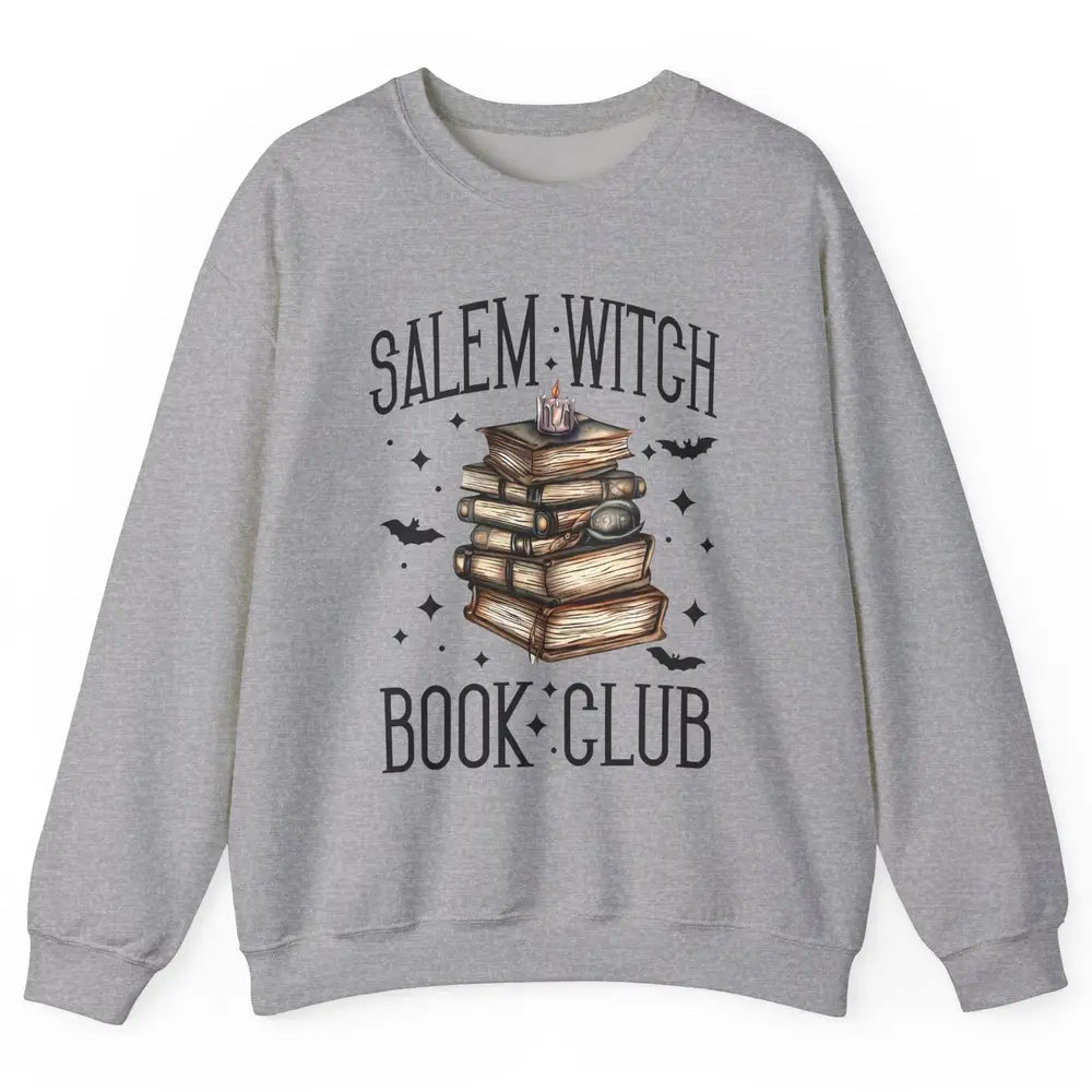 Retro Halloween Salem Witch Book Club Booknerd Reading Lover Unisex Crewneck Sweatshirt