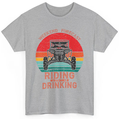 Vintage UTV Weekend Forecast Drinking Mud Riding SXS Life Classic Unisex T-Shirt