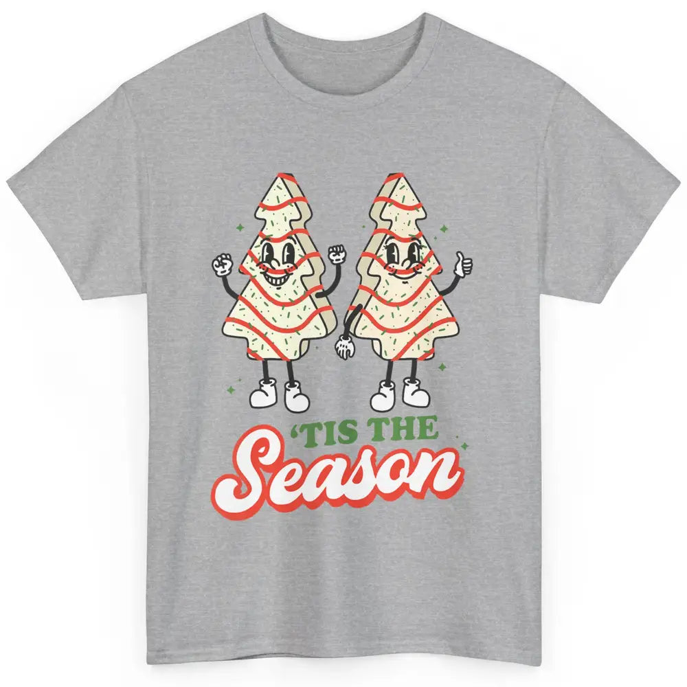 Merry Christmas Little Tis The Season Xmas Tree Cookies Snow Classic Unisex T-Shirt
