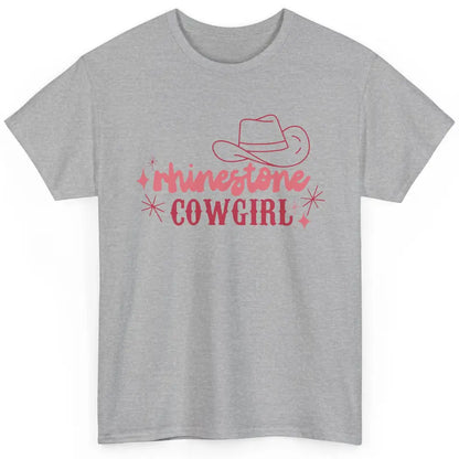 Retro Rhinestone Cowgirl Hippie Western Country Cowgirls Classic Unisex T-Shirt