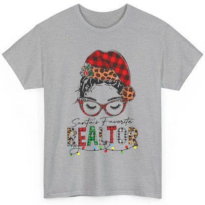 Merry Christmas Xmas Santa Messy Hair Realtor Real Estate Classic Unisex T-Shirt