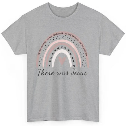 Retro Rainbow In Every Minute There Was Jesus Christian Gift Classic Unisex T-Shirt