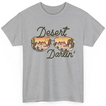 Retro Desert Darling Cactus Glasses Western Country Cowboy Classic Unisex T-Shirt