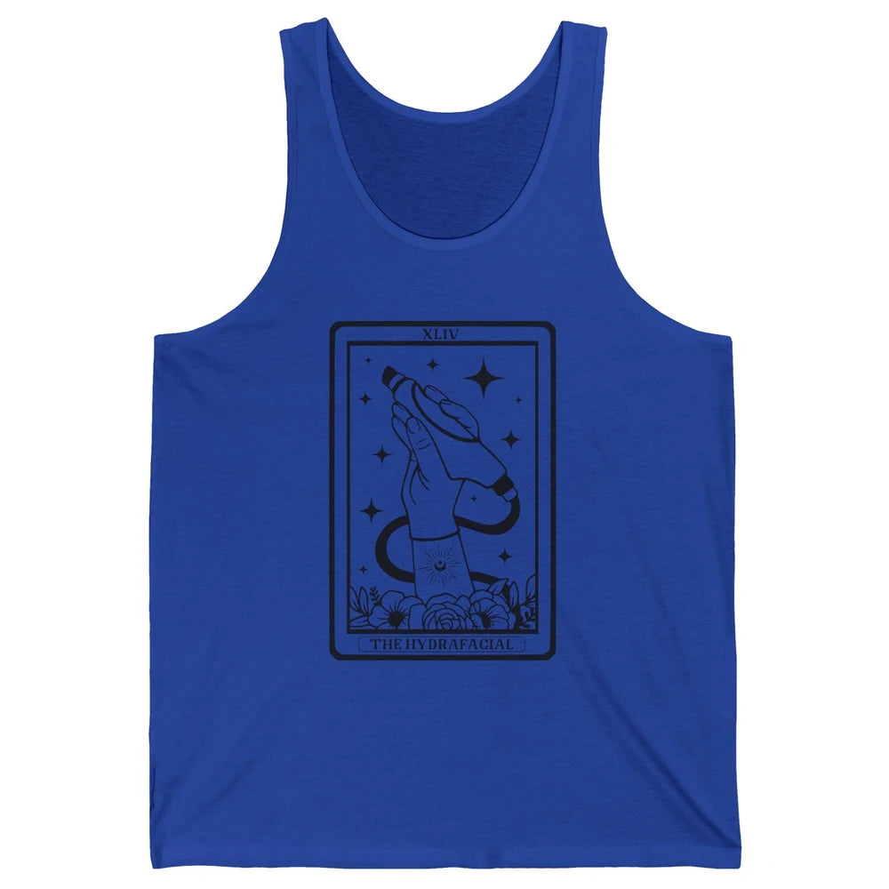 The Hydrafacial Tarot Card Skin Treatment Cosmetologist Life Unisex Jersey Tank