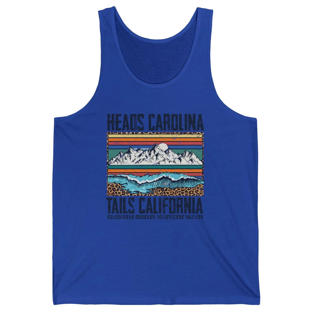 Vintage Heads Carolina Tail California Summer Beach Paradise Unisex Jersey Tank
