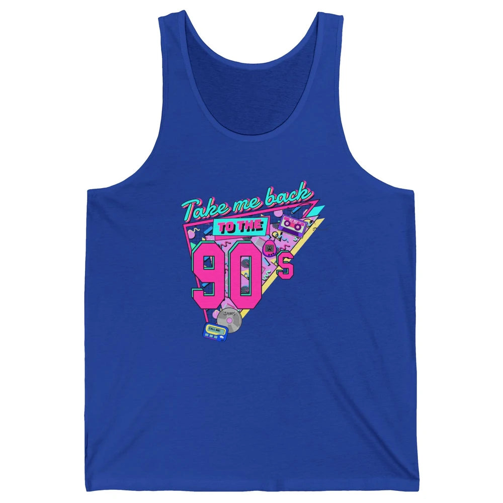 Retro 90s Take Me Back To The 1990s Cassette Made In The 90s Unisex Jersey Tank