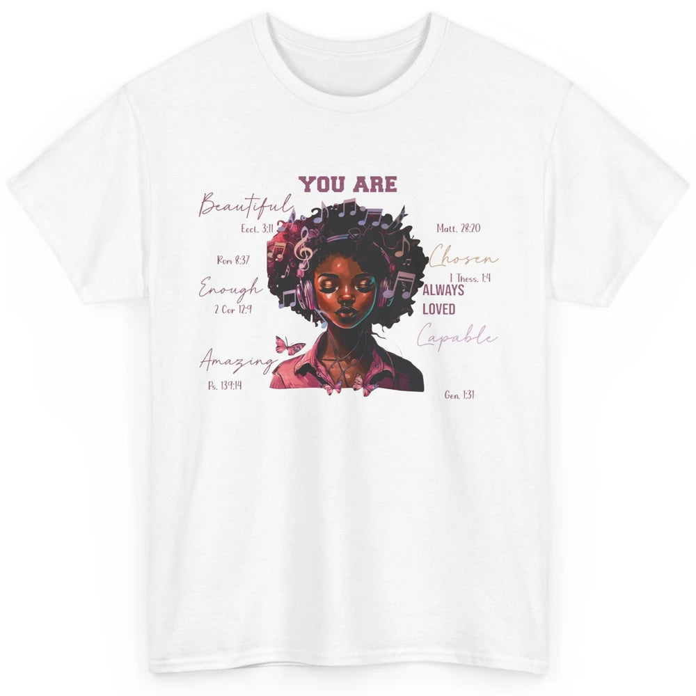 Black Girl Christian God Says I Am Bible Verse Religious Classic Unisex T-Shirt