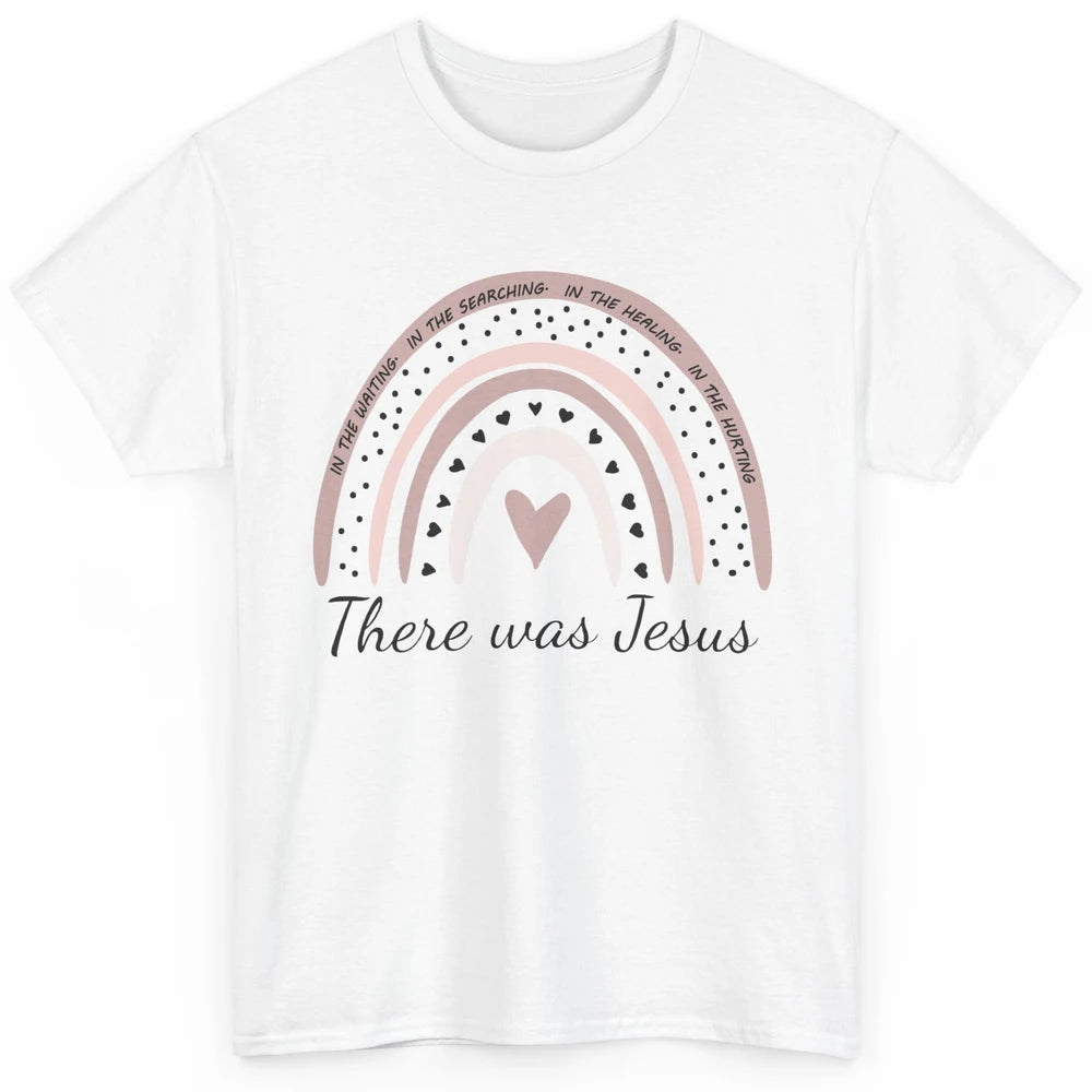 Retro Rainbow In Every Minute There Was Jesus Christian Gift Classic Unisex T-Shirt