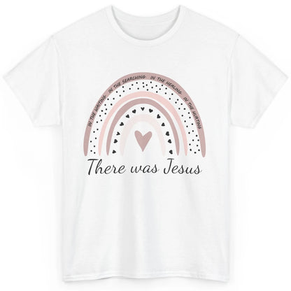 Retro Rainbow In Every Minute There Was Jesus Christian Gift Classic Unisex T-Shirt