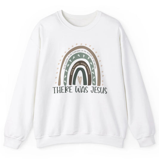Retro Rainbow In Every Minute There Was Jesus Christian Gift Unisex Crewneck Sweatshirt