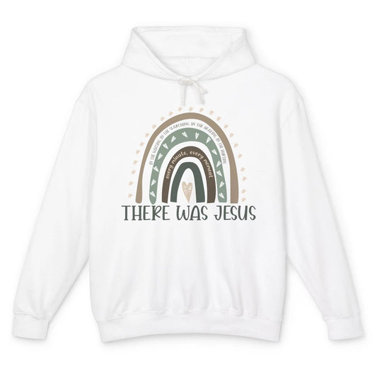Retro Rainbow In Every Minute There Was Jesus Christian Gift Unisex Lightweight Hoodie