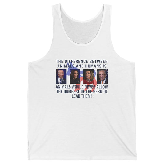 Funny Anti Biden Never Allow The Dumbest To Lead Democrats Unisex Jersey Tank