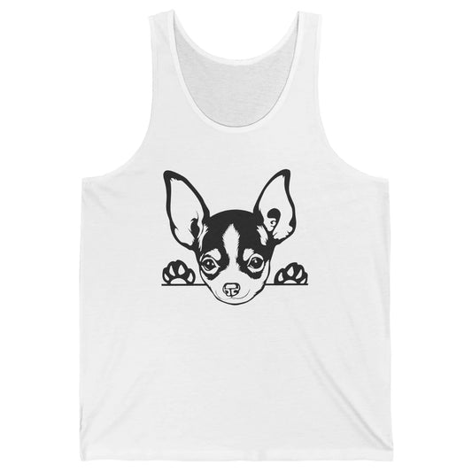 Chihuahua Owner Gift Chihuahua Dog Mom Chihuahua Black White Unisex Jersey Tank