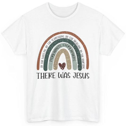 Retro Rainbow In Every Minute There Was Jesus Christian Gift Classic Unisex T-Shirt