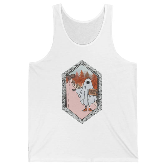 Funny Ghost Need Ride To Salem Witch Halloween Costume Unisex Jersey Tank