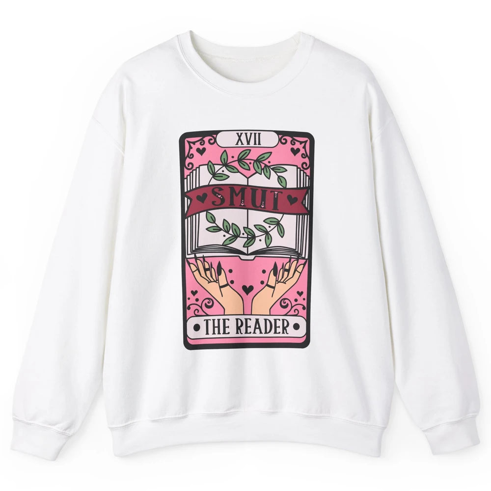 Retro Smut The Reader Tarot Card Halloween Book Lovers Unisex Crewneck Sweatshirt