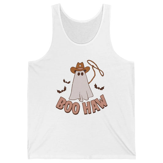 Funny Cowboy Ghost Yeehaw Halloween Western Country Cowboy Unisex Jersey Tank