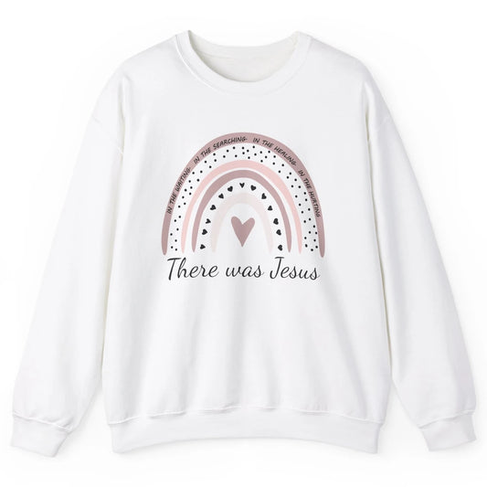 Retro Rainbow In Every Minute There Was Jesus Christian Gift Unisex Crewneck Sweatshirt