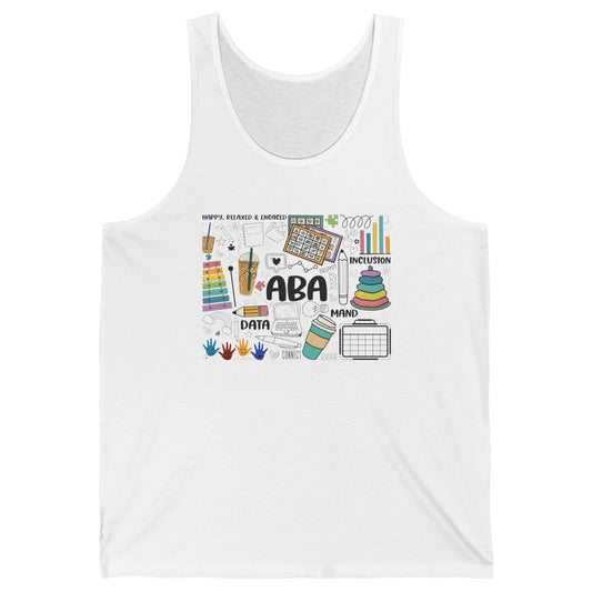 ABA Applied Behavior Analysis Sped Teacher RBT Therapist Unisex Jersey Tank