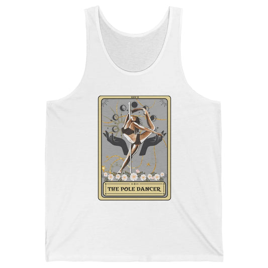 Retro The Pole Dancer Tarot Card Pole Dancing Halloween Unisex Jersey Tank