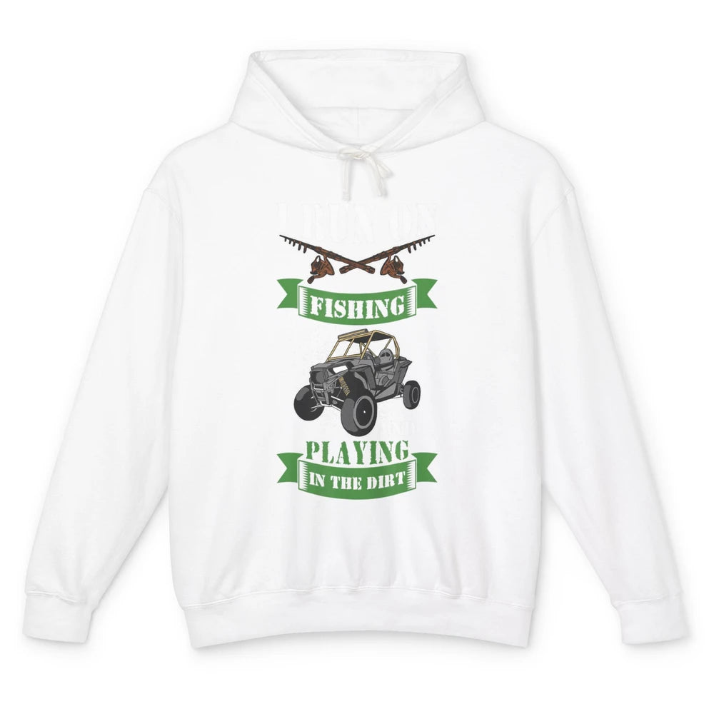 Run On Fishing Dirt 4 Wheel Truck UTV Retro ATV SXS Offroad Unisex Lightweight Hoodie