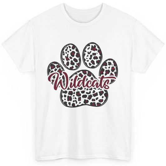 Wildcats Spirit Cat Paw Leopard Western Cat Mom Cat Lovers Classic Unisex T-Shirt