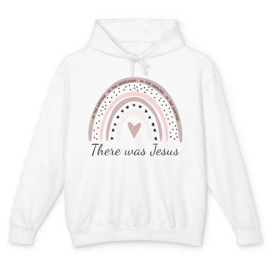 Retro Rainbow In Every Minute There Was Jesus Christian Gift Unisex Lightweight Hoodie